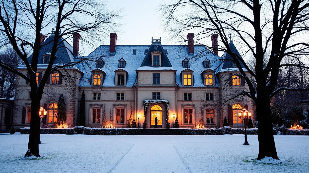 Mariage d'hiver près de Genève : un château féérique